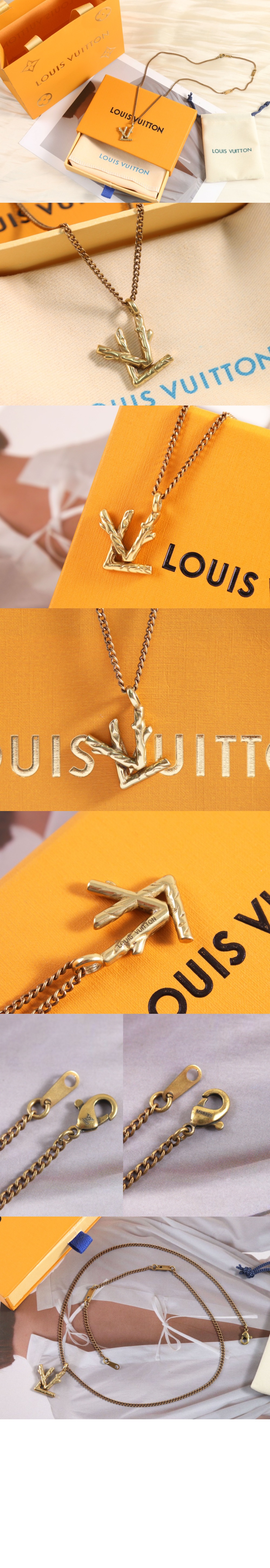 루이비통 우드 텍스처 목걸이 MP2780