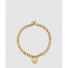 풀하트 핀 목걸이