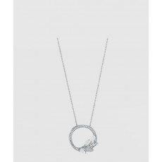 플래티넘 큐빅 넝쿨 링 목걸이