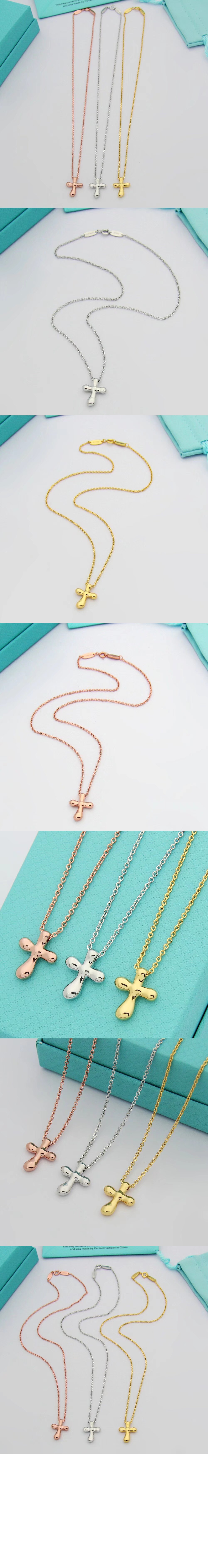 티파니앤코 크로스 펜던트