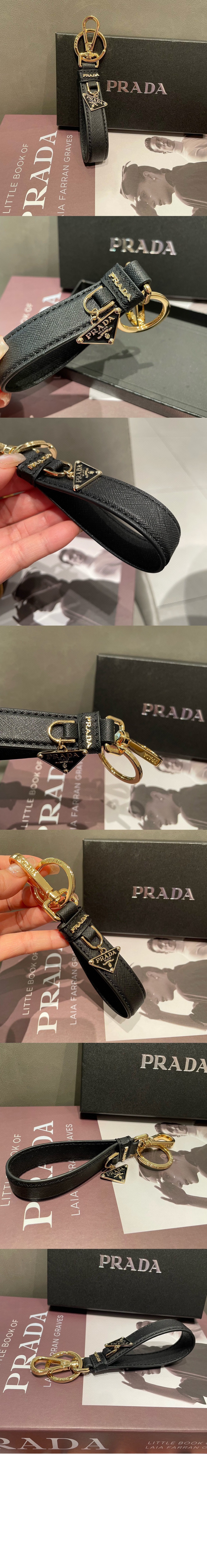 프라다 나파 가죽 키링 1PP14