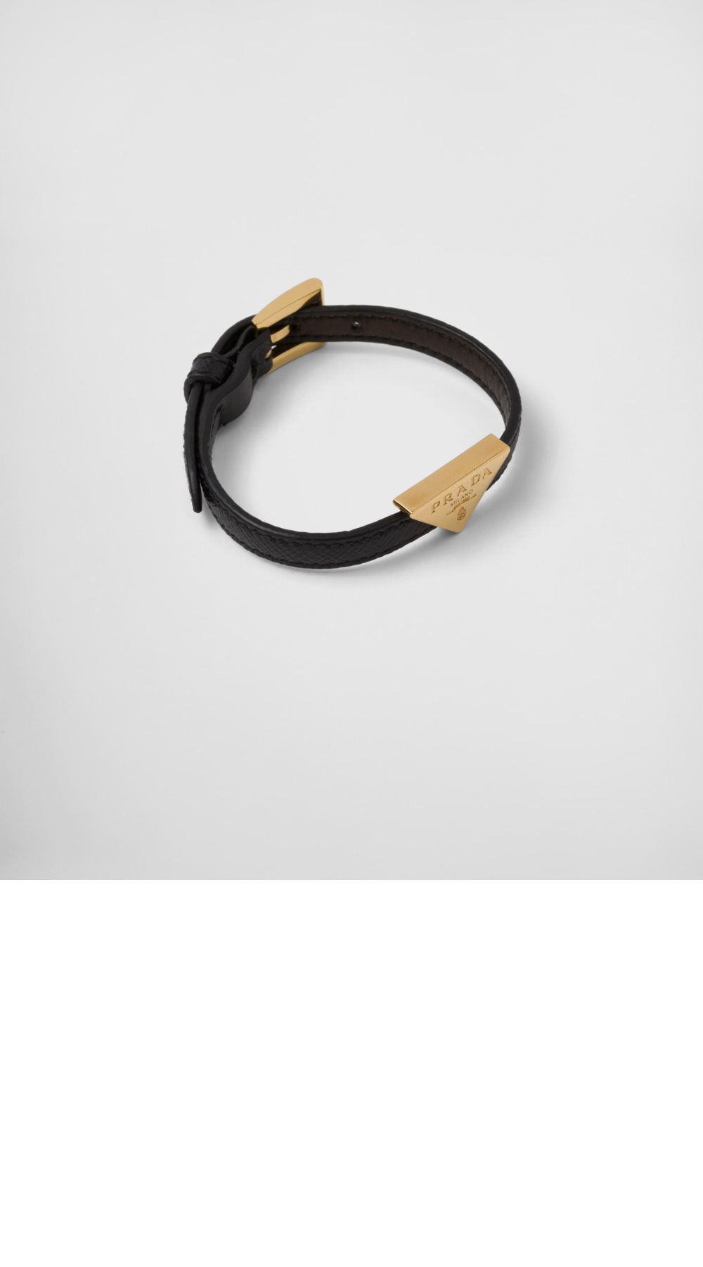프라다 사피아노 가죽 브레이슬릿 1IB341