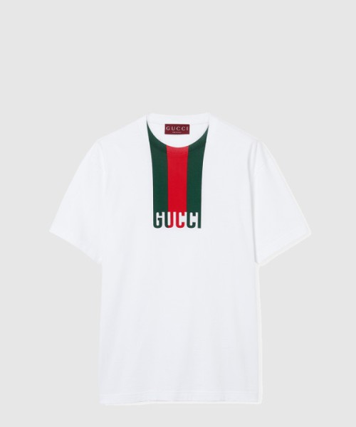 구찌 코튼 저지 티셔츠