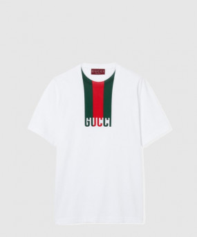 구찌 코튼 저지 티셔츠