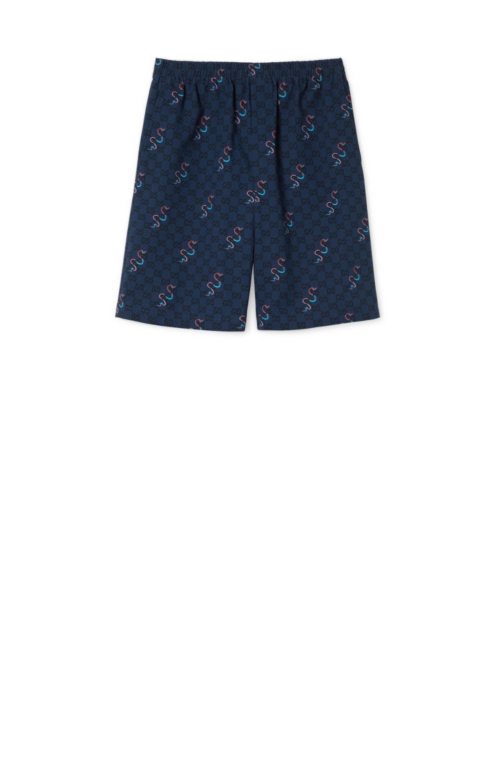 구찌 프린트 코튼 쇼츠