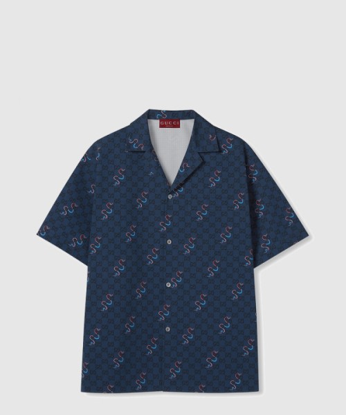 구찌 셀렉션 프린트 코튼 셔츠