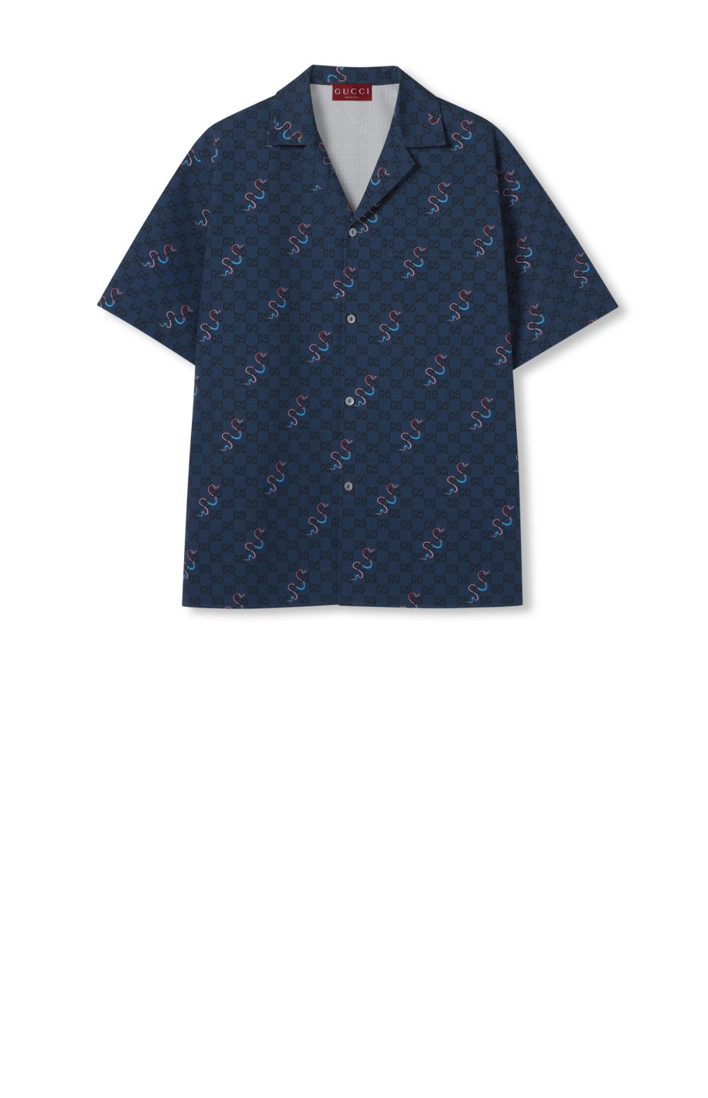 구찌 셀렉션 프린트 코튼 셔츠