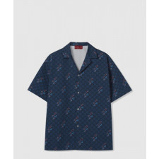 구찌 셀렉션 프린트 코튼 셔츠