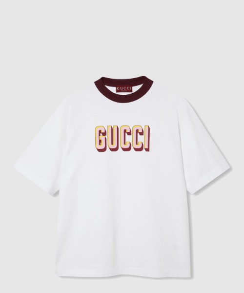 구찌 로고 프린트 반팔