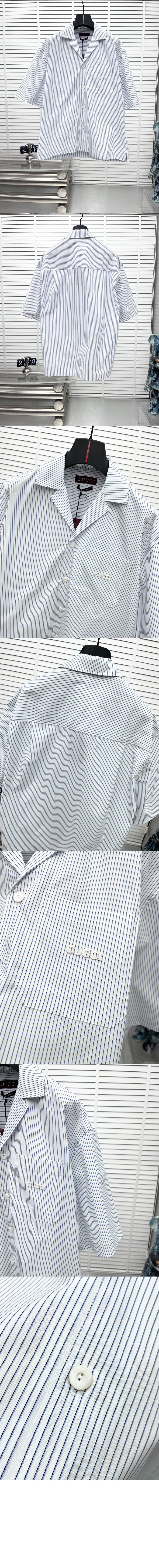 구찌 코튼 포플린 셔츠