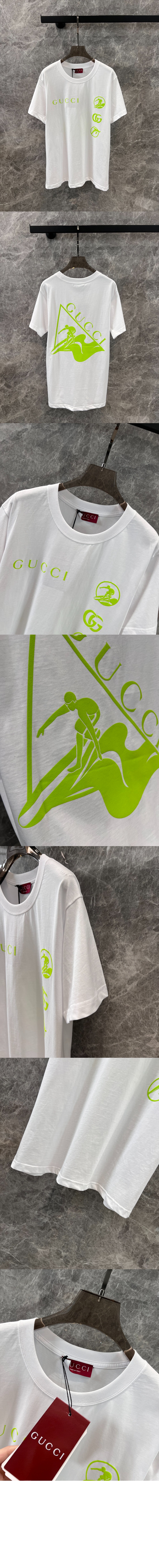 구찌 로고 프린트 반팔