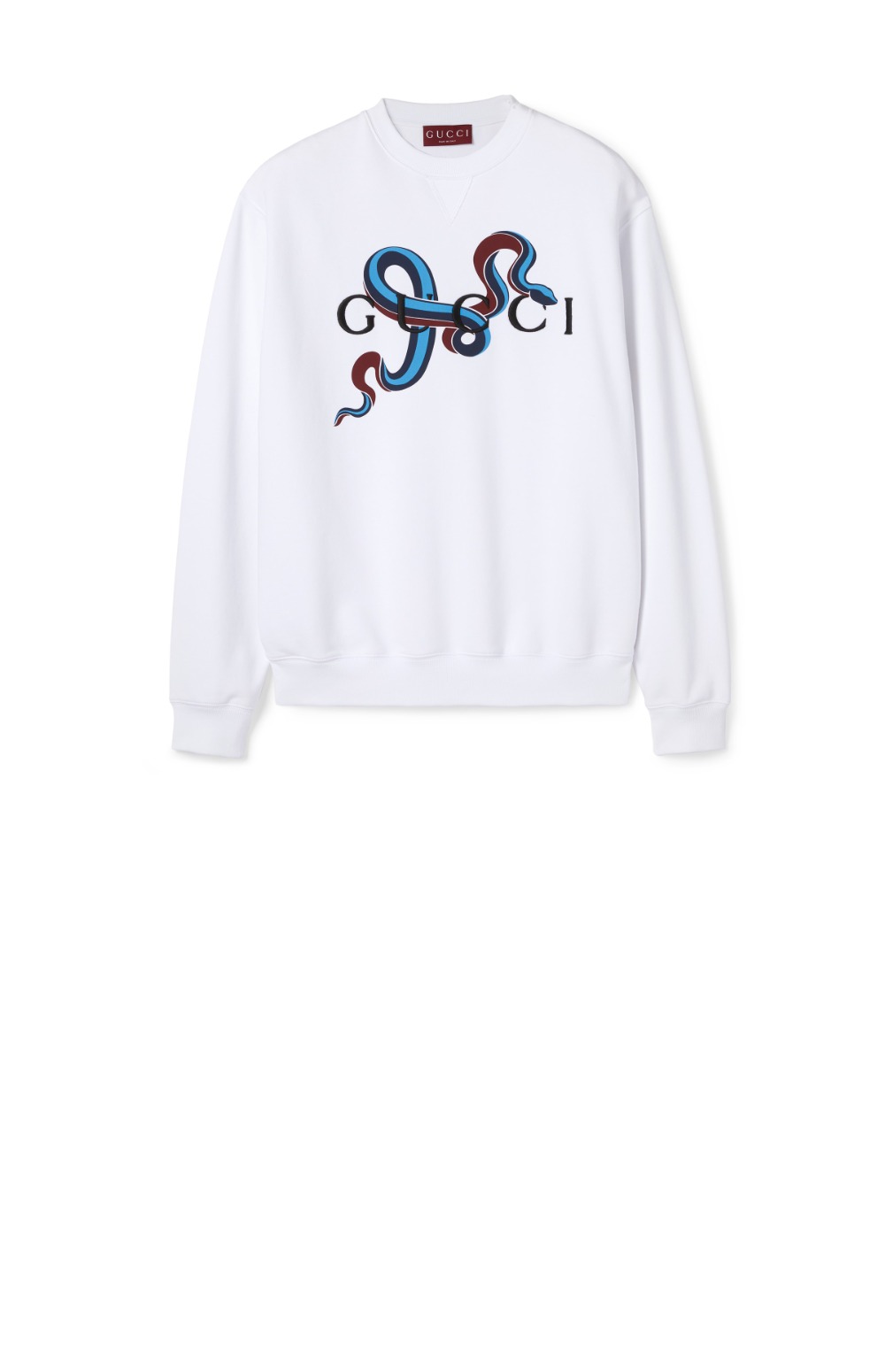 구찌 로고 프린트 면 톱