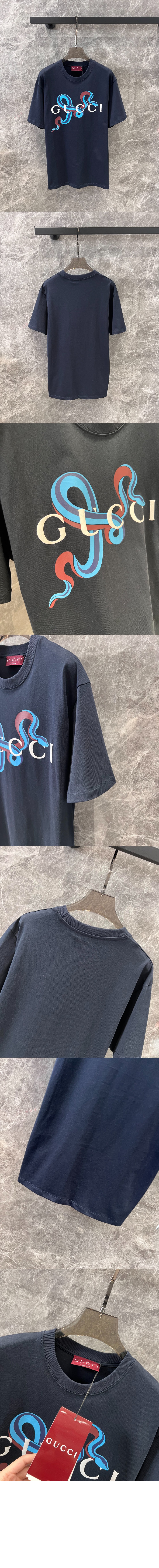 구찌 로고 프린트 반팔