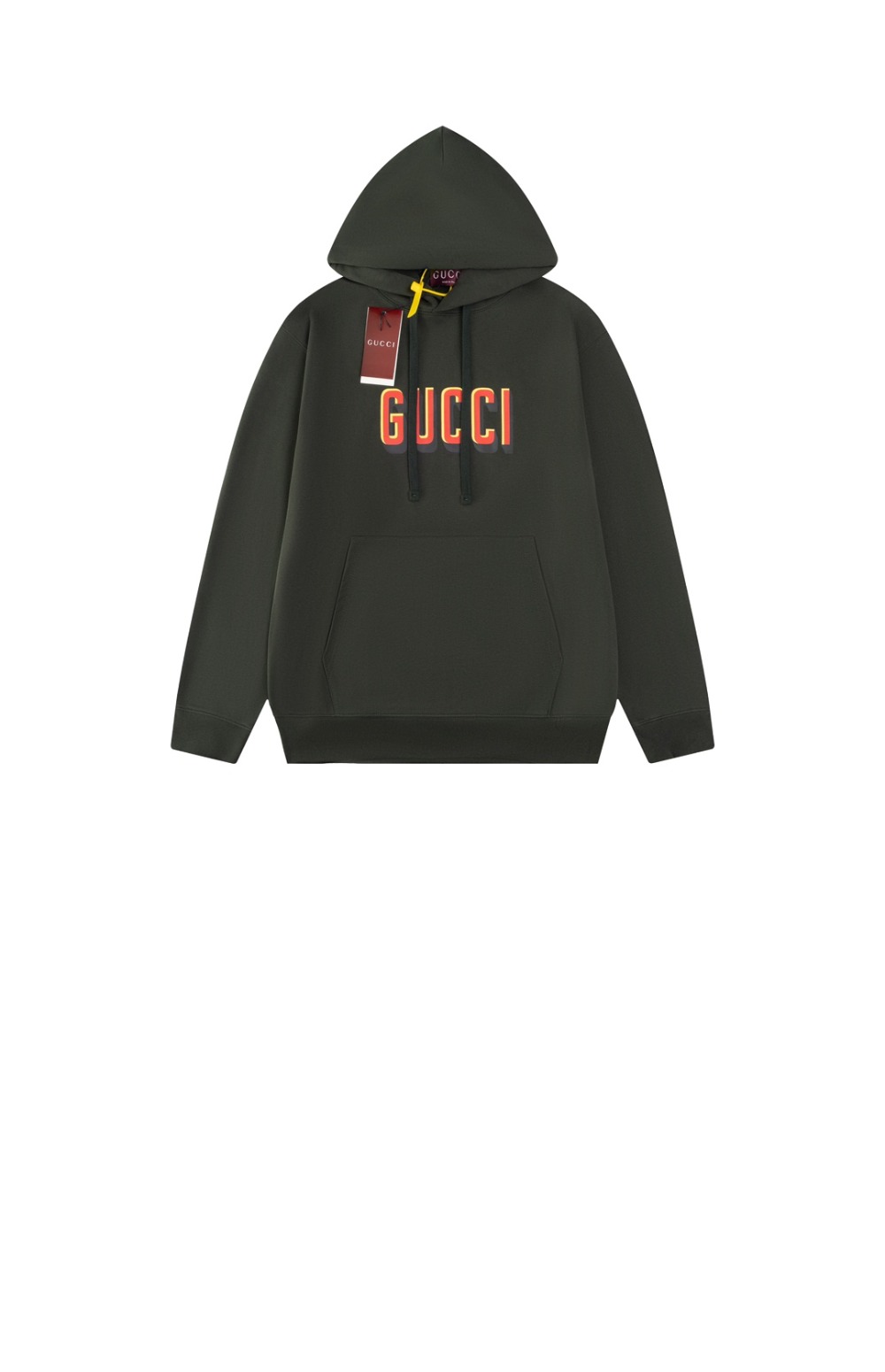 구찌 로고 프린트 코튼 후디