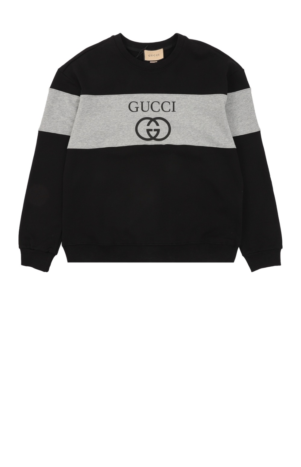 구찌 로고 프린트 면 톱