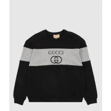 구찌 로고 프린트 면 톱