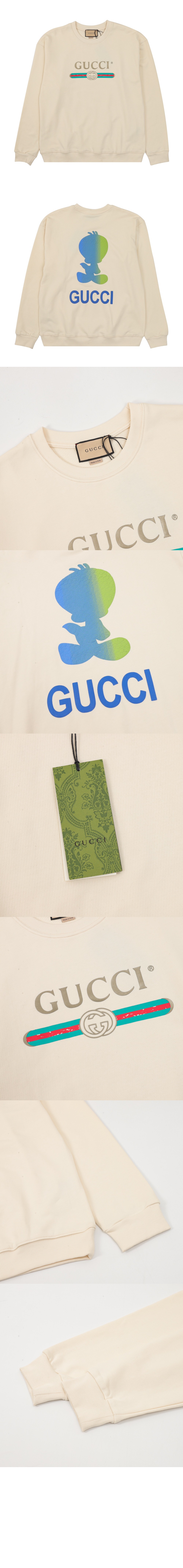 구찌 플라워 코튼 톱