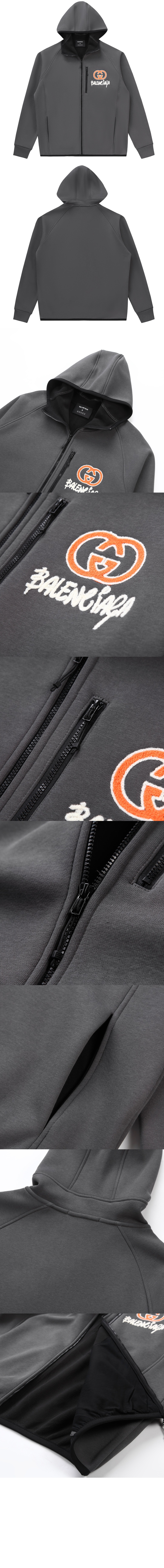 구찌 집업 후드 레귤러 핏