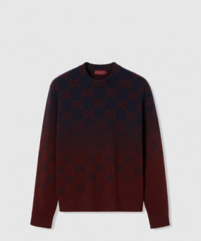 구찌 GG 그라데이션 울 자카드 스웨터