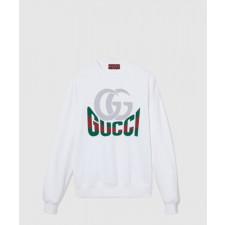 구찌 프린트 코튼 저지 스웨트셔츠