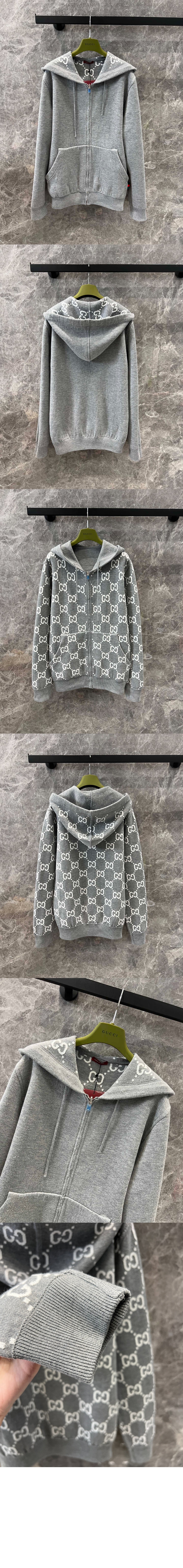 구찌 후드 가디건