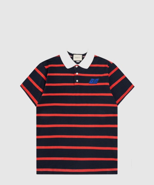 구찌 스트레치 코튼 피케 폴로