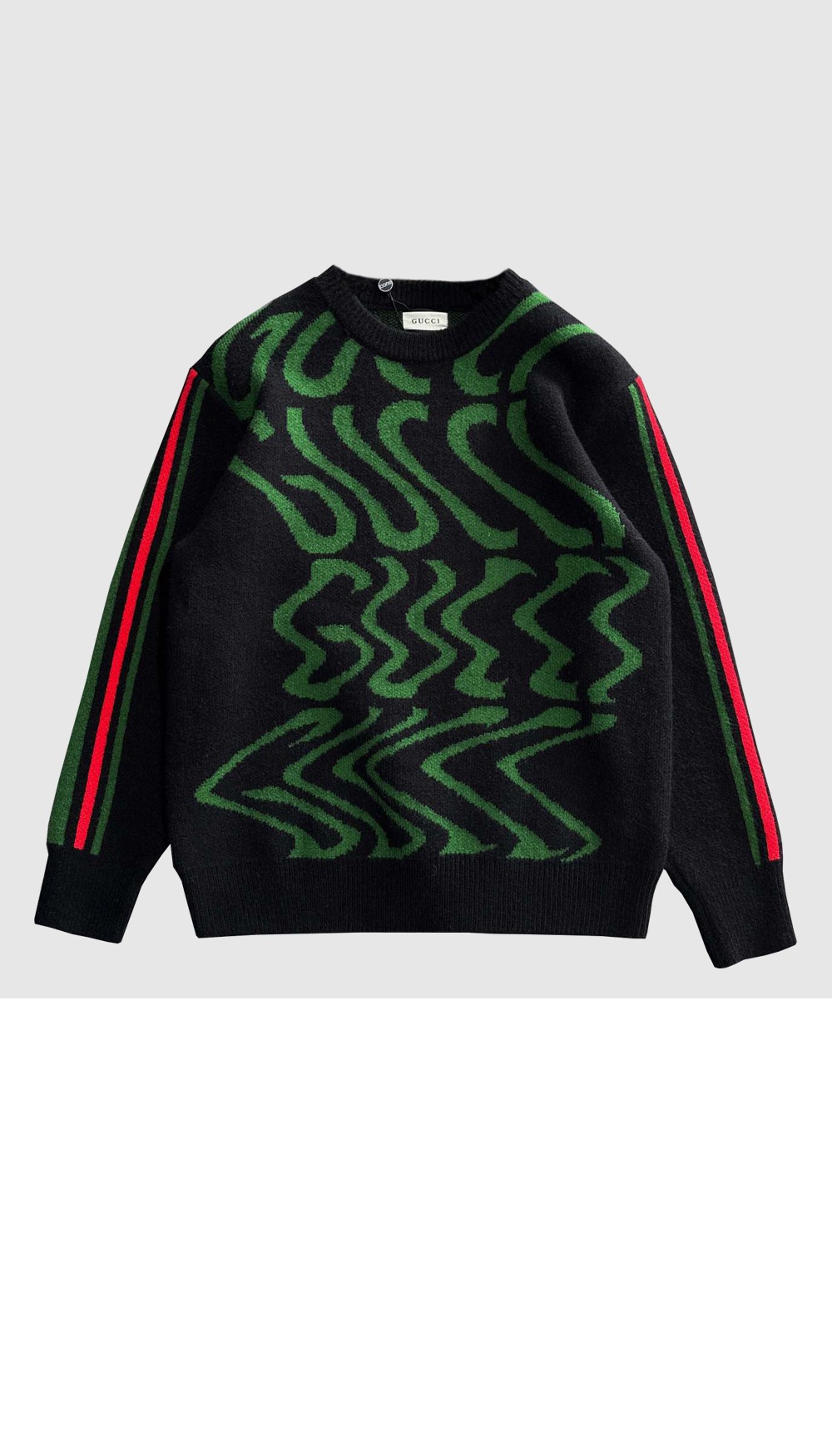 구찌 디테일 코튼 스웨터