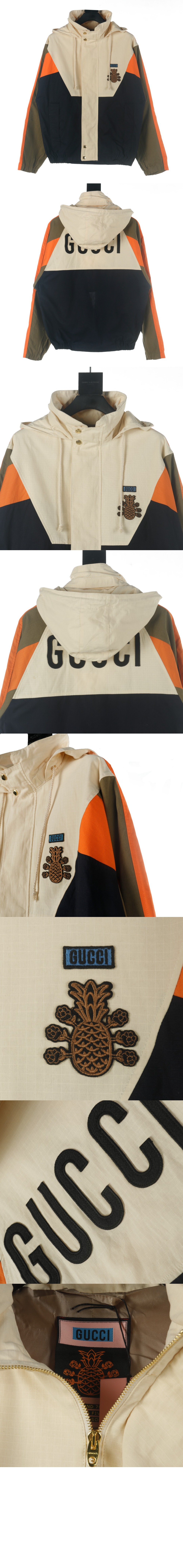 구찌 파인애플 코튼 나일론 멀티컬러 자켓