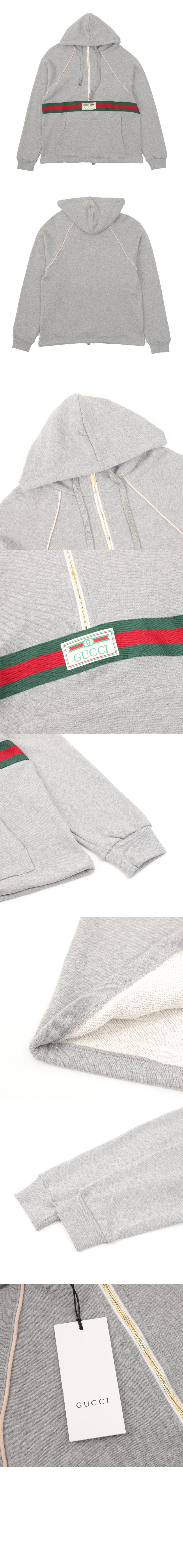 구찌 라벨 디테일의 스웨트셔츠