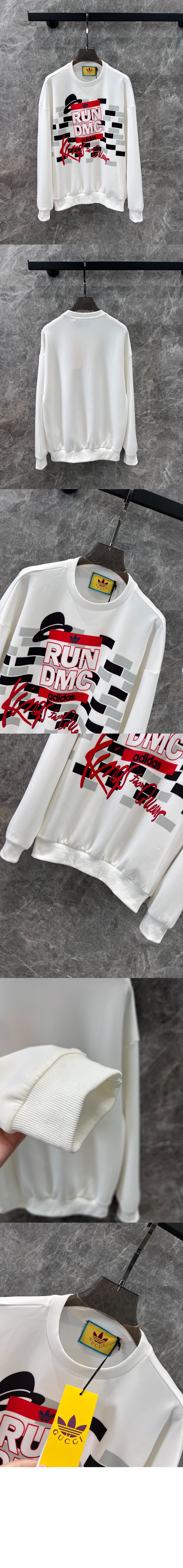 구찌 로고 프린트 면 톱