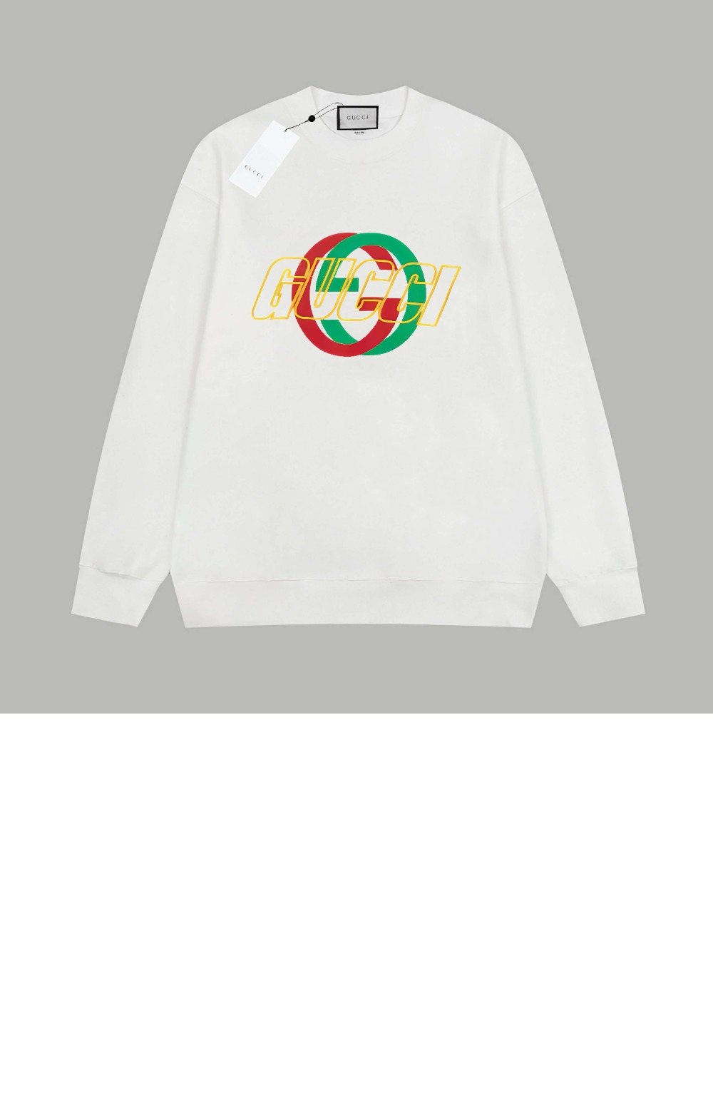 구찌 코튼 저지 프린트 스웨트셔츠