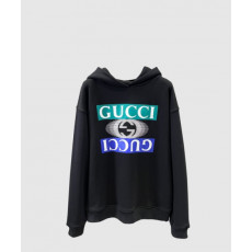 구찌 로고 프린팅 코튼 후드