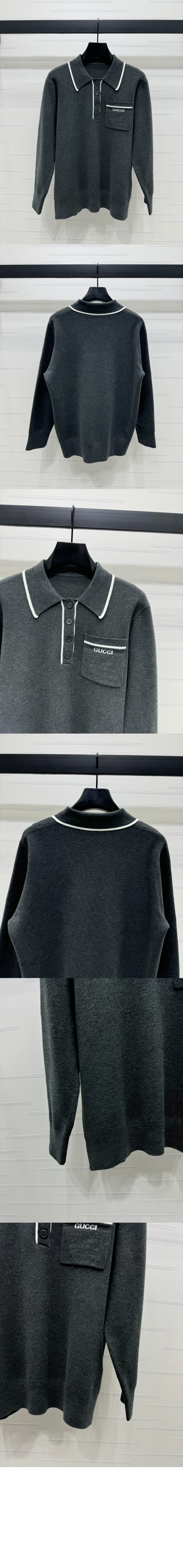 구찌 폴로 폴로 긴팔 티셔츠