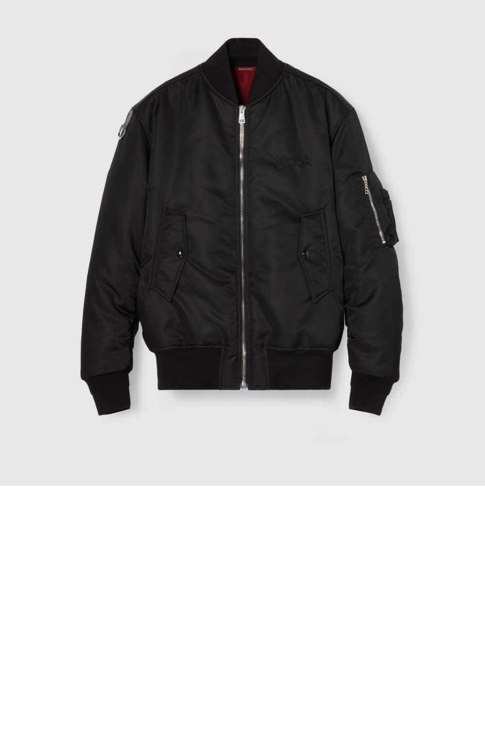 구찌 나일론 트윌 봄버 재킷