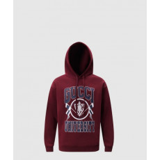 구찌 코튼 저지 프린트 후드 스웨트셔츠