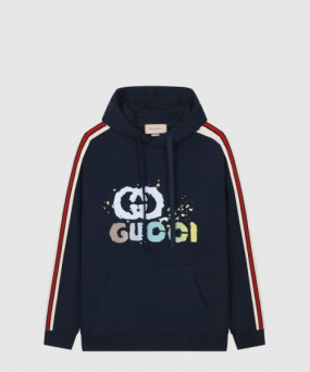 구찌 플라워 코튼 톱