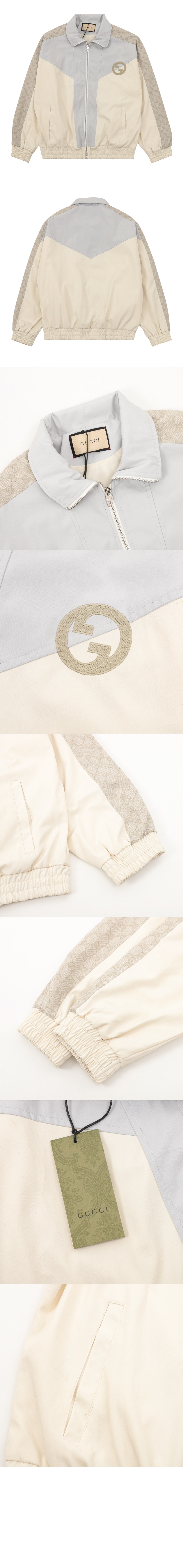 구찌 로고 프린트 재킷