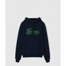 구찌 코튼 저지 후드 스웨트셔츠