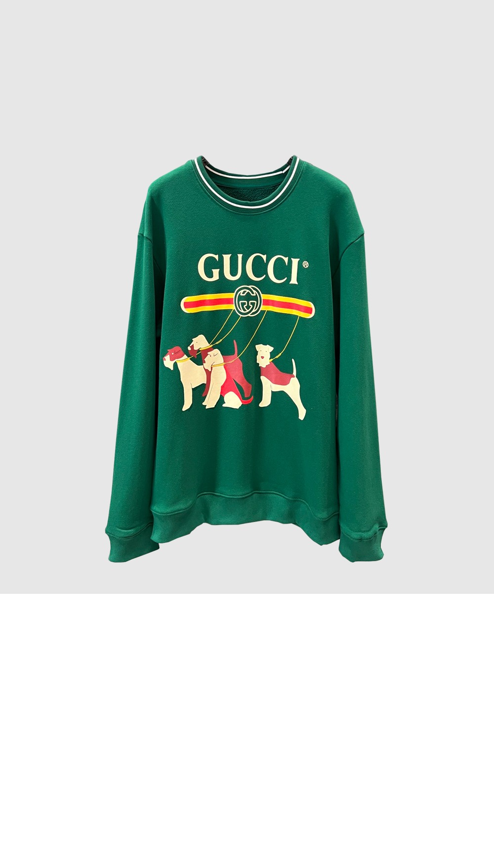 구찌 코튼 스웨트셔츠 저지