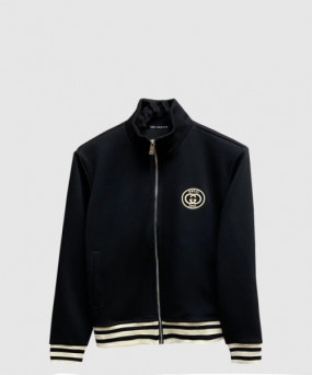 구찌 로고 프린트 재킷