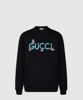 구찌 플라워 코튼 톱