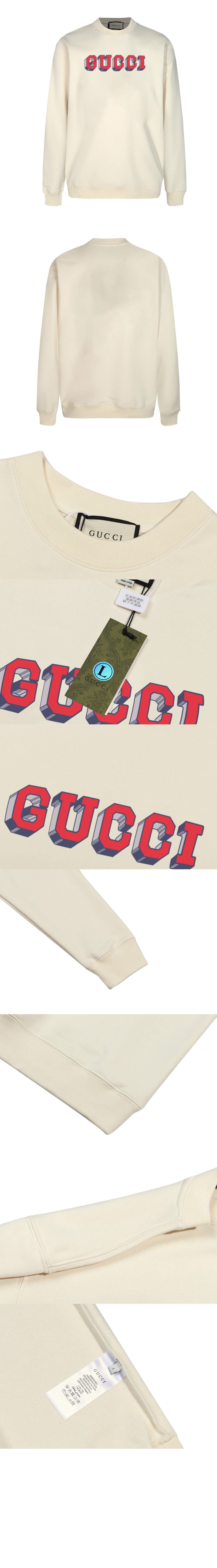 구찌 플라워 코튼 톱