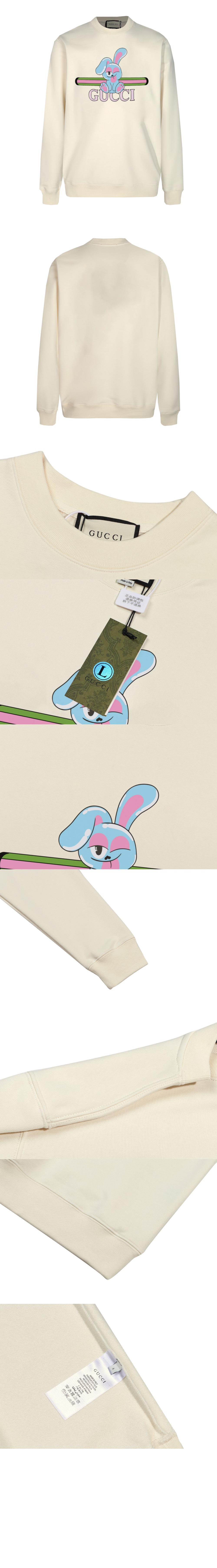 구찌 플라워 코튼 톱