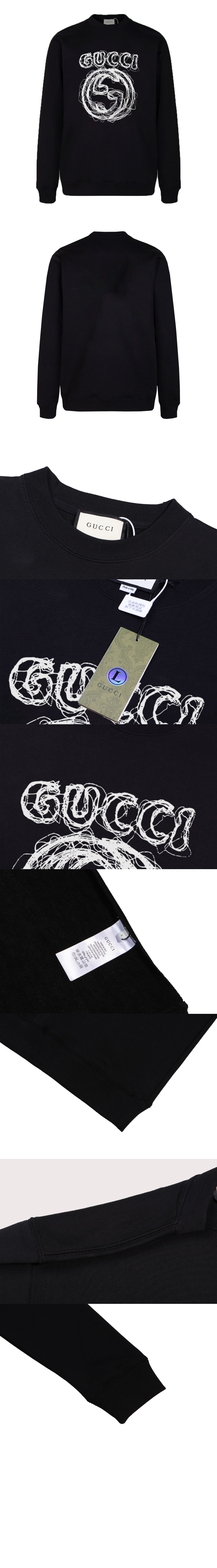 구찌 플라워 코튼 톱