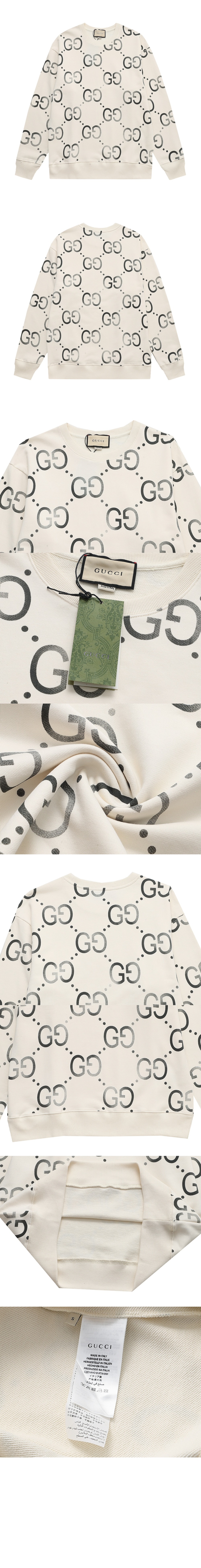 구찌 플라워 코튼 톱