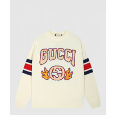 구찌 로고 니트 상의