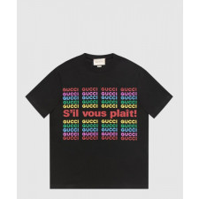 구찌 로고 프린트 반팔