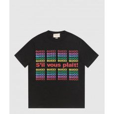 구찌 로고 프린트 반팔