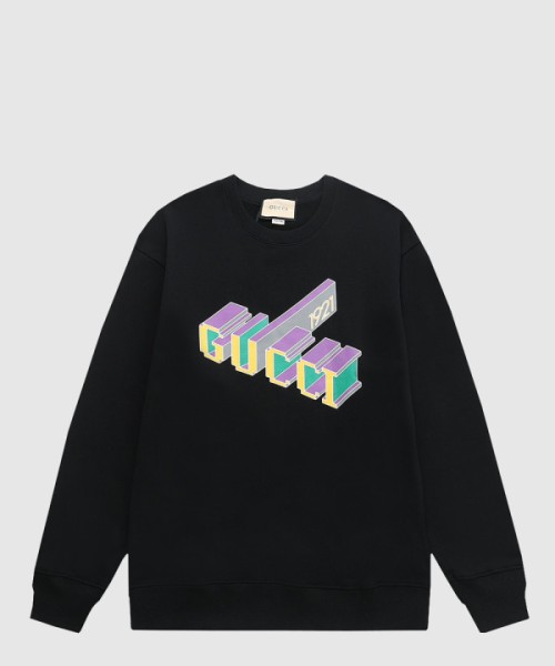 구찌 로고 프린트 면 톱