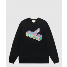 구찌 로고 프린트 면 톱